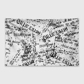 Флаг-баннер с принтом BILLIE EILISH - Where Do We Go в Белгороде, 100% полиэстер | размер 67 х 109 см, плотность ткани — 95 г/м2; по краям флага есть четыре люверса для крепления | all | asleep | bad | bellyache | billie | blohsh | dont | eilish | eyes | fall | guy | logo | music | ocean | singer | smile | when | айлиш | били | билли | бэрд | лого | музыка | пайрат | певица | символ | эйлиш