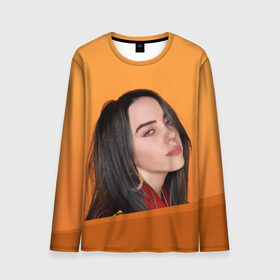 Мужской лонгслив 3D с принтом BILLIE EILISH в Белгороде, 100% полиэстер | длинные рукава, круглый вырез горловины, полуприлегающий силуэт | all | asleep | bad | bellyache | billie | blohsh | dont | eilish | eyes | fall | guy | logo | music | ocean | singer | smile | when | айлиш | били | билли | бэрд | лого | музыка | пайрат | певица | символ | эйлиш