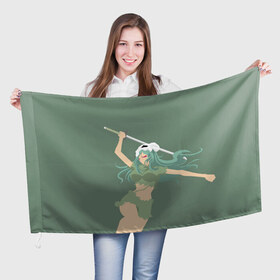 Флаг 3D с принтом Nelliel Tu Oderschvank в Белгороде, 100% полиэстер | плотность ткани — 95 г/м2, размер — 67 х 109 см. Принт наносится с одной стороны | 