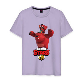 Мужская футболка хлопок с принтом Brawl Stars в Белгороде, 100% хлопок | прямой крой, круглый вырез горловины, длина до линии бедер, слегка спущенное плечо. | brawl | brawl stars | stars | бравл | бравл старс | браво старс | игра | компьютерная | онлайн | старс