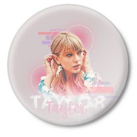 Значок с принтом Taylor Swift в Белгороде,  металл | круглая форма, металлическая застежка в виде булавки | lover | me | new album | reputation | swift | taylor | taylor swift | музыка | новый альбом | свифт | тей | тейлор | тейлор свифт