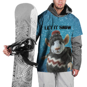 Накидка на куртку 3D с принтом LET IT SNOW в Белгороде, 100% полиэстер |  | Тематика изображения на принте: let it snow | new year | new year 2020 | год крысы | зима | крыса | крыска | мышонок | мышь | надпись | новый год | новый год 2020 | снег | снежинки