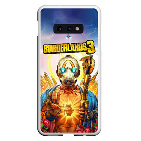 Чехол для Samsung S10E с принтом BORDERLANDS 3 в Белгороде, Силикон | Область печати: задняя сторона чехла, без боковых панелей | border | borderlands | borderlands 2 | borderlands 3 | games | lands | logo | rpg | symbol | амара | бордер | бордерлендс | бордерлендс 2 | бордерлендс 3 | зейн | игры | лендс | лого | моуз | рпг | символ | фл4к