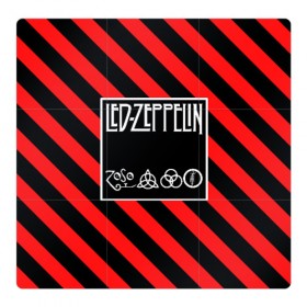 Магнитный плакат 3Х3 с принтом Led Zeppelin в Белгороде, Полимерный материал с магнитным слоем | 9 деталей размером 9*9 см | Тематика изображения на принте: 