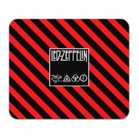 Коврик для мышки прямоугольный с принтом Led Zeppelin в Белгороде, натуральный каучук | размер 230 х 185 мм; запечатка лицевой стороны | Тематика изображения на принте: 
