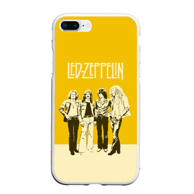 Чехол для iPhone 7Plus/8 Plus матовый с принтом Led Zeppelin в Белгороде, Силикон | Область печати: задняя сторона чехла, без боковых панелей | led | led zep | led zeppelin | ledzep | lz | zoso | группа | джимми пейдж | джон генри бонэм | джон пол джонс | зосо | лед зепелен | лед зеппелин | ледзепелен | ледзеппелин | роберт плант | рок