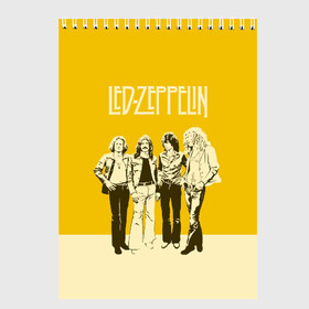 Скетчбук с принтом Led Zeppelin в Белгороде, 100% бумага
 | 48 листов, плотность листов — 100 г/м2, плотность картонной обложки — 250 г/м2. Листы скреплены сверху удобной пружинной спиралью | led | led zep | led zeppelin | ledzep | lz | zoso | группа | джимми пейдж | джон генри бонэм | джон пол джонс | зосо | лед зепелен | лед зеппелин | ледзепелен | ледзеппелин | роберт плант | рок