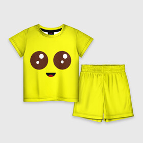 Детский костюм с шортами 3D с принтом Peely Fortnite в Белгороде,  |  | banana | battle royale | fortnite | game | банан | батл рояль | глаза | игра | лицо | роял | фортнайт