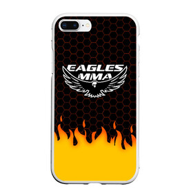 Чехол для iPhone 7Plus/8 Plus матовый с принтом EAGLES MMA ХАБИБ в Белгороде, Силикон | Область печати: задняя сторона чехла, без боковых панелей | eagles mma | khabib | khabib nurmagomedov | mma | мма | хабиб | хабиб нурмагомедов