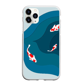 Чехол для iPhone 11 Pro матовый с принтом Рыбки в Белгороде, Силикон |  | fish | fishing | вода | озеро | плавают | рыба | рыбалка | рыбки | рыбы | японские рыбы