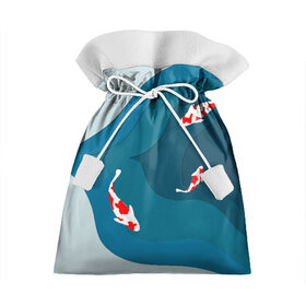 Подарочный 3D мешок с принтом Рыбки в Белгороде, 100% полиэстер | Размер: 29*39 см | fish | fishing | вода | озеро | плавают | рыба | рыбалка | рыбки | рыбы | японские рыбы