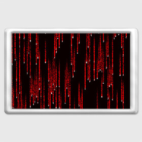 Магнит 45*70 с принтом МАТРИЧНЫЙ КОД в Белгороде, Пластик | Размер: 78*52 мм; Размер печати: 70*45 | Тематика изображения на принте: hugo weaving | pc | the matrix | код | компьютеры | матрица | матрица 4 | программист | программный код | цифры