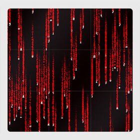 Магнитный плакат 3Х3 с принтом МАТРИЧНЫЙ КОД в Белгороде, Полимерный материал с магнитным слоем | 9 деталей размером 9*9 см | hugo weaving | pc | the matrix | код | компьютеры | матрица | матрица 4 | программист | программный код | цифры
