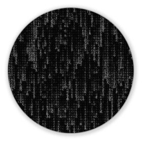 Коврик для мышки круглый с принтом ПРОГРАММНЫЙ КОД НА ЯПОНСКОМ в Белгороде, резина и полиэстер | круглая форма, изображение наносится на всю лицевую часть | hugo weaving | pc | the matrix | код | компьютеры | матрица | матрица 4 | программист | программный код | цифры