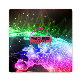 Магнит виниловый Квадрат с принтом WATCH DOGS LEGION в Белгороде, полимерный материал с магнитным слоем | размер 9*9 см, закругленные углы | Тематика изображения на принте: ded sec | hacker | legion | watch dogs | watch dogs 2 | watch dogs legion | легион | хакер