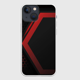 Чехол для iPhone 13 mini с принтом Neon armor в Белгороде,  |  | abstract | black | carbon | cars | diy | fiber | hexagon | hi tech | psybient | psychill | skyrim | to | vinyl | wot | броня | карбон | металл | соты | сталь | форма | шестиугольник