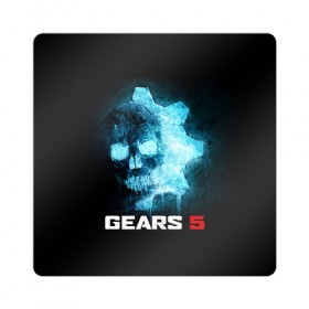 Магнит виниловый Квадрат с принтом GEARS 5 в Белгороде, полимерный материал с магнитным слоем | размер 9*9 см, закругленные углы | game | games | gears | gears 5 | gears of war | logo | shooter | symbol | war | боевик | вар | войны | гирс | гирс 5 | гирс оф вар | игра | игры | лого | логотип | символ | шестерни | шутер