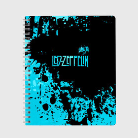 Тетрадь с принтом Led Zeppelin в Белгороде, 100% бумага | 48 листов, плотность листов — 60 г/м2, плотность картонной обложки — 250 г/м2. Листы скреплены сбоку удобной пружинной спиралью. Уголки страниц и обложки скругленные. Цвет линий — светло-серый
 | led | led zep | led zeppelin | ledzep | lz | zoso | группа | джимми пейдж | джон генри бонэм | джон пол джонс | зосо | лед зепелен | лед зеппелин | ледзепелен | ледзеппелин | роберт плант | рок