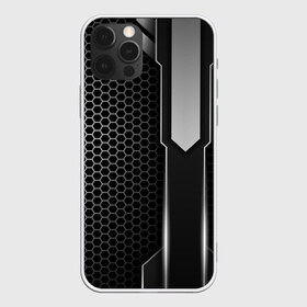 Чехол для iPhone 12 Pro Max с принтом Кибернетическая броня в Белгороде, Силикон |  | abstract | black | carbon | cars | diy | fiber | hexagon | hi tech | psybient | psychill | skyrim | to | vinyl | wot | броня | карбон | металл | соты | сталь | форма | шестиугольник