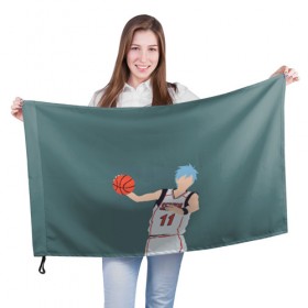 Флаг 3D с принтом Tetsuya Kuroko в Белгороде, 100% полиэстер | плотность ткани — 95 г/м2, размер — 67 х 109 см. Принт наносится с одной стороны | basket | basketball | kuroko | kuroko no basket | phantom | tetsu | tetsuya | баскетбол | куроко | тэцу | тэцуя | фантом