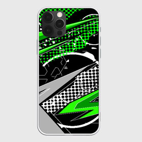 Чехол для iPhone 12 Pro Max с принтом Black and Green в Белгороде, Силикон |  | texture | абстракция | граффити | краски | линии | текстура | уличный стиль | яркая