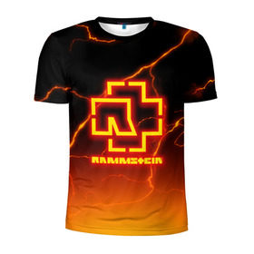 Мужская футболка 3D спортивная с принтом RAMMSTEIN (FIRE STORM) в Белгороде, 100% полиэстер с улучшенными характеристиками | приталенный силуэт, круглая горловина, широкие плечи, сужается к линии бедра | rammstein | rock | sehnsucht | германия | группа | немецкая | немецкий | раммштаен | раммштайн | рамштаен | рамштайн | рок
