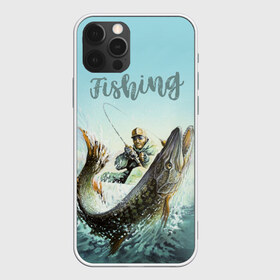 Чехол для iPhone 12 Pro Max с принтом Fishing в Белгороде, Силикон |  | Тематика изображения на принте: рыба | рыбак | рыбалка | снасти | увлечение | улов | хобби