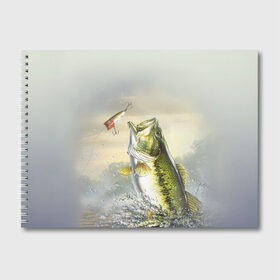Альбом для рисования с принтом Рыбалка в Белгороде, 100% бумага
 | матовая бумага, плотность 200 мг. | рыба | рыбак | рыбалка | снасти | увлечение | улов | хобби