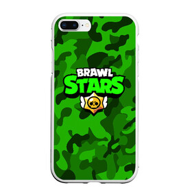 Чехол для iPhone 7Plus/8 Plus матовый с принтом BRAWL STARS в Белгороде, Силикон | Область печати: задняя сторона чехла, без боковых панелей | brawl stars | bull | colt | leon | stars | берли | бо | брок | ворон | джесси | динамайк | дэррил | кольт | леон | мортис | нита | пайпер | пенни | поко | пэм | рикошет | спайк | тара | фрэнк | шелли | эль примо