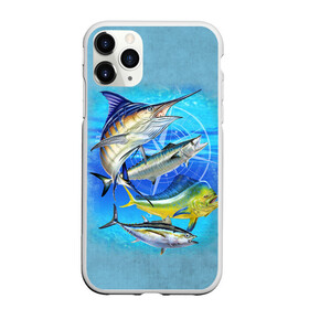 Чехол для iPhone 11 Pro матовый с принтом Marlin and other fish в Белгороде, Силикон |  | рыба | рыбак | рыбалка | снасти | увлечение | улов | хобби