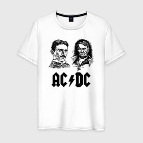 Мужская футболка хлопок с принтом AC DC в Белгороде, 100% хлопок | прямой крой, круглый вырез горловины, длина до линии бедер, слегка спущенное плечо. | ac dc | acdc | acdc ас дс | австралийская | ангус янг | асдс | блюз | группа | крис слэйд | метал | молния | музыка | певцы | рок | рок н ролл | стиви янг | хард | хардрок | эксл роуз