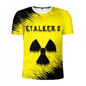 Мужская футболка 3D спортивная с принтом Stalker 2 в Белгороде, 100% полиэстер с улучшенными характеристиками | приталенный силуэт, круглая горловина, широкие плечи, сужается к линии бедра | stalker | stalker 2 | stalker майка | сталкер | сталкер майка | сталкер свидшот