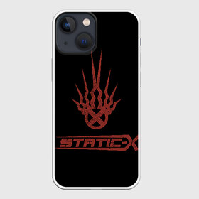 Чехол для iPhone 13 mini с принтом Static X в Белгороде,  |  | Тематика изображения на принте: 2014 | metal | music | need for speed | nfs | only | r.i.p | rip | rock | static | static x | staticx | the | wayne static | x | метал | музыка | нфс | рок | статик | уэйн статик