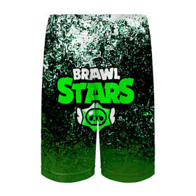 Детские спортивные шорты 3D с принтом BRAWL STARS LEON в Белгороде,  100% полиэстер
 | пояс оформлен широкой мягкой резинкой, ткань тянется
 | android | brawl stars | games | mobile game | stars | игры | мобильные игры