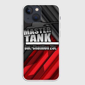 Чехол для iPhone 13 mini с принтом Master TANK Bat. Chatillon 25t в Белгороде,  |  | amx | bat chatillon | blitz | leopard | mmo | t1 | tank | tanks | vod | wg | world | wot | wz | ворлд | гайд | ис 7 | монстры | оф | стальные | т 62 | танк | танки | танкс