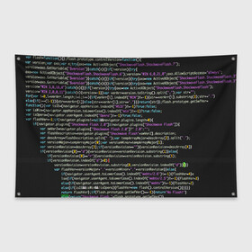 Флаг-баннер с принтом PHP CODE в Белгороде, 100% полиэстер | размер 67 х 109 см, плотность ткани — 95 г/м2; по краям флага есть четыре люверса для крепления | hugo weaving | pc | the matrix | код | компьютеры | матрица | матрица 4 | программист | программный код | цифры