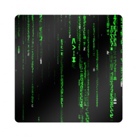 Магнит виниловый Квадрат с принтом МАТРИЦА КОДА в Белгороде, полимерный материал с магнитным слоем | размер 9*9 см, закругленные углы | hugo weaving | pc | the matrix | код | компьютеры | матрица | матрица 4 | программист | программный код | цифры