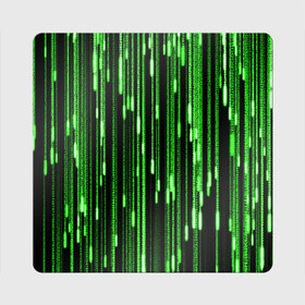 Магнит виниловый Квадрат с принтом МАТРИЦА в Белгороде, полимерный материал с магнитным слоем | размер 9*9 см, закругленные углы | hugo weaving | pc | the matrix | код | компьютеры | матрица | матрица 4 | программист | программный код | цифры