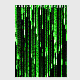 Скетчбук с принтом МАТРИЦА в Белгороде, 100% бумага
 | 48 листов, плотность листов — 100 г/м2, плотность картонной обложки — 250 г/м2. Листы скреплены сверху удобной пружинной спиралью | hugo weaving | pc | the matrix | код | компьютеры | матрица | матрица 4 | программист | программный код | цифры