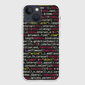 Чехол для iPhone 13 mini с принтом ЦИФРЫ КОДА в Белгороде,  |  | Тематика изображения на принте: hugo weaving | pc | the matrix | код | компьютеры | матрица | матрица 4 | программист | программный код | цифры