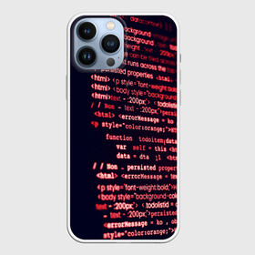 Чехол для iPhone 13 Pro Max с принтом HTMLPHP в Белгороде,  |  | hugo weaving | pc | the matrix | код | компьютеры | матрица | матрица 4 | программист | программный код | цифры