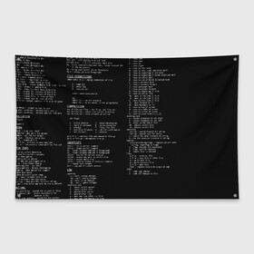Флаг-баннер с принтом ПРОГРАММИРОВАНИЕ 7 в Белгороде, 100% полиэстер | размер 67 х 109 см, плотность ткани — 95 г/м2; по краям флага есть четыре люверса для крепления | hugo weaving | pc | the matrix | код | компьютеры | матрица | матрица 4 | программист | программный код | цифры
