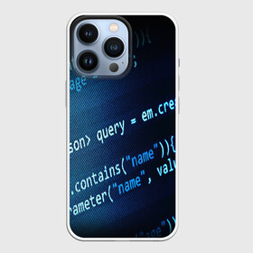 Чехол для iPhone 13 Pro с принтом CODE STYLE в Белгороде,  |  | hugo weaving | pc | the matrix | код | компьютеры | матрица | матрица 4 | программист | программный код | цифры