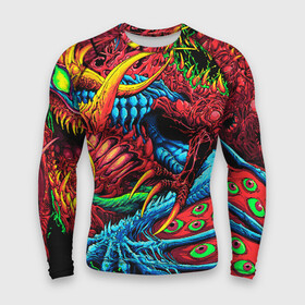 Мужской рашгард 3D с принтом CS GO hyper beast skin в Белгороде,  |  | awp | counter strike | cs go | cs go global offensive | hyper beast | skin cs | team cs | команды cs | скины оружия | скоростной зверь | хайпер бист