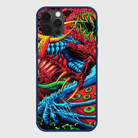 Чехол для iPhone 12 Pro с принтом CS GO hyper beast skin в Белгороде, силикон | область печати: задняя сторона чехла, без боковых панелей | awp | counter strike | cs go | cs go global offensive | hyper beast | skin cs | team cs | команды cs | скины оружия | скоростной зверь | хайпер бист