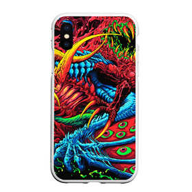 Чехол для iPhone XS Max матовый с принтом CS GO hyper beast skin в Белгороде, Силикон | Область печати: задняя сторона чехла, без боковых панелей | awp | counter strike | cs go | cs go global offensive | hyper beast | skin cs | team cs | команды cs | скины оружия | скоростной зверь | хайпер бист