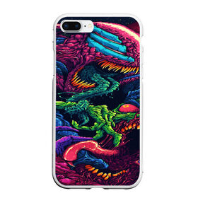 Чехол для iPhone 7Plus/8 Plus матовый с принтом CS GO hyper beast skin в Белгороде, Силикон | Область печати: задняя сторона чехла, без боковых панелей | awp | counter strike | cs go | cs go global offensive | hyper beast | skin cs | team cs | команды cs | скины оружия | скоростной зверь | хайпер бист