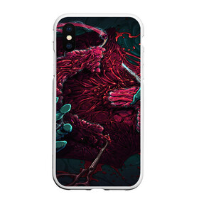 Чехол для iPhone XS Max матовый с принтом CS GO hyper beast skin в Белгороде, Силикон | Область печати: задняя сторона чехла, без боковых панелей | awp | counter strike | cs go | cs go global offensive | hyper beast | skin cs | team cs | команды cs | скины оружия | скоростной зверь | хайпер бист