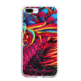 Чехол для iPhone 7Plus/8 Plus матовый с принтом CS GO hyper beast skin в Белгороде, Силикон | Область печати: задняя сторона чехла, без боковых панелей | awp | counter strike | cs go | cs go global offensive | hyper beast | skin cs | team cs | команды cs | скины оружия | скоростной зверь | хайпер бист