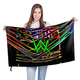 Флаг 3D с принтом ALAN WALKER DJ в Белгороде, 100% полиэстер | плотность ткани — 95 г/м2, размер — 67 х 109 см. Принт наносится с одной стороны | alan walker | aw | electro | electro music | music | алан уокер | музыка | музыкант | электро | электронная музыка